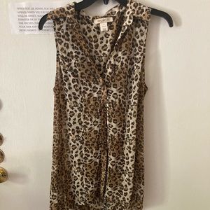 Arden B cheetah print top